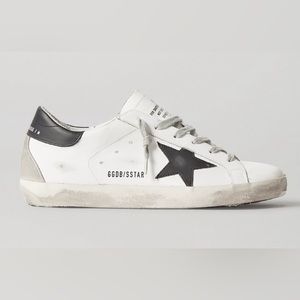Golden Goose Superstar Distressed Leather Sneakers- brand new